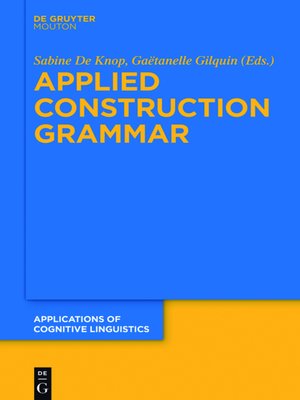 cover image of Applied Construction Grammar